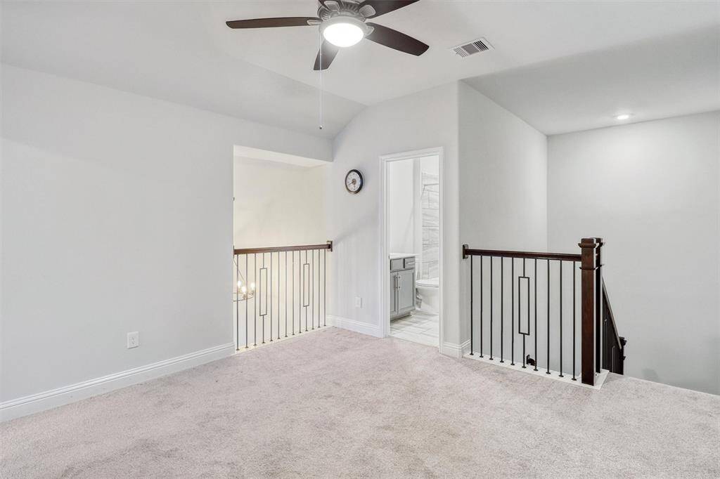 This second floor space would be great for a game room, fitness area, and more.