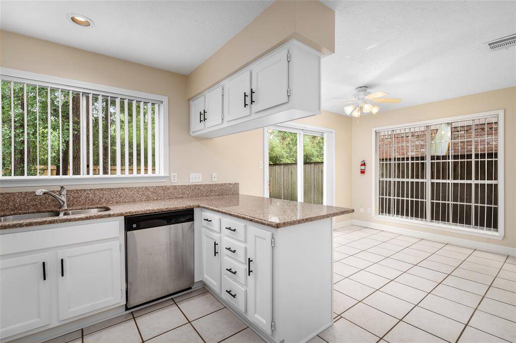 Alternate view of the kitchen looking into the breakfast room.