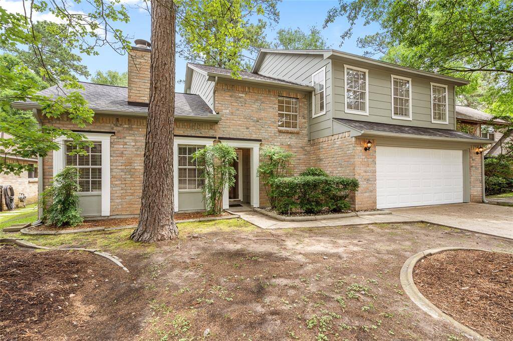 The exterior of this home was just repainted with a stunning color scheme.
