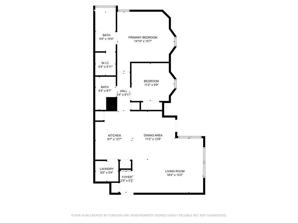 Floor plan of this beautiful condo. There is also a private patio not shown here but can be viewed in listing photos.