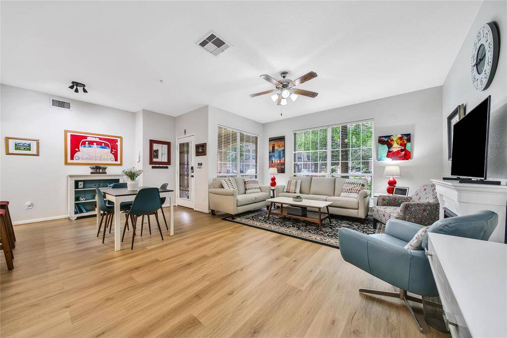 Open concept main living area with beautiful luxury vinyl plank flooring.