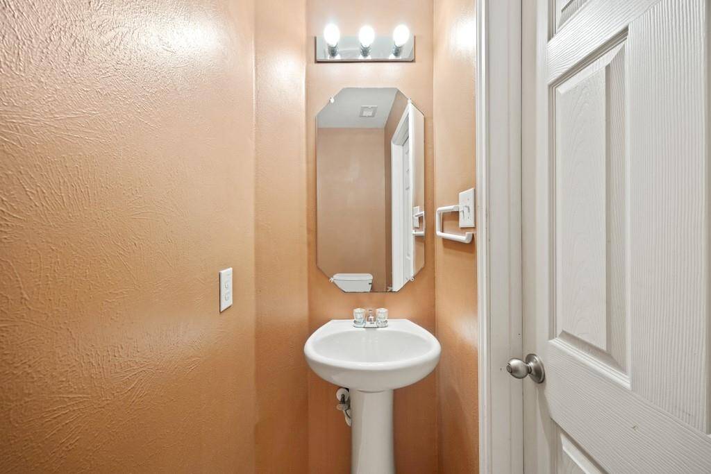 Half bath conveniently located on the main floor.