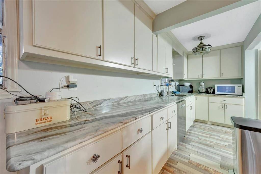 Plenty of cabinet space for storage with built in pantry.