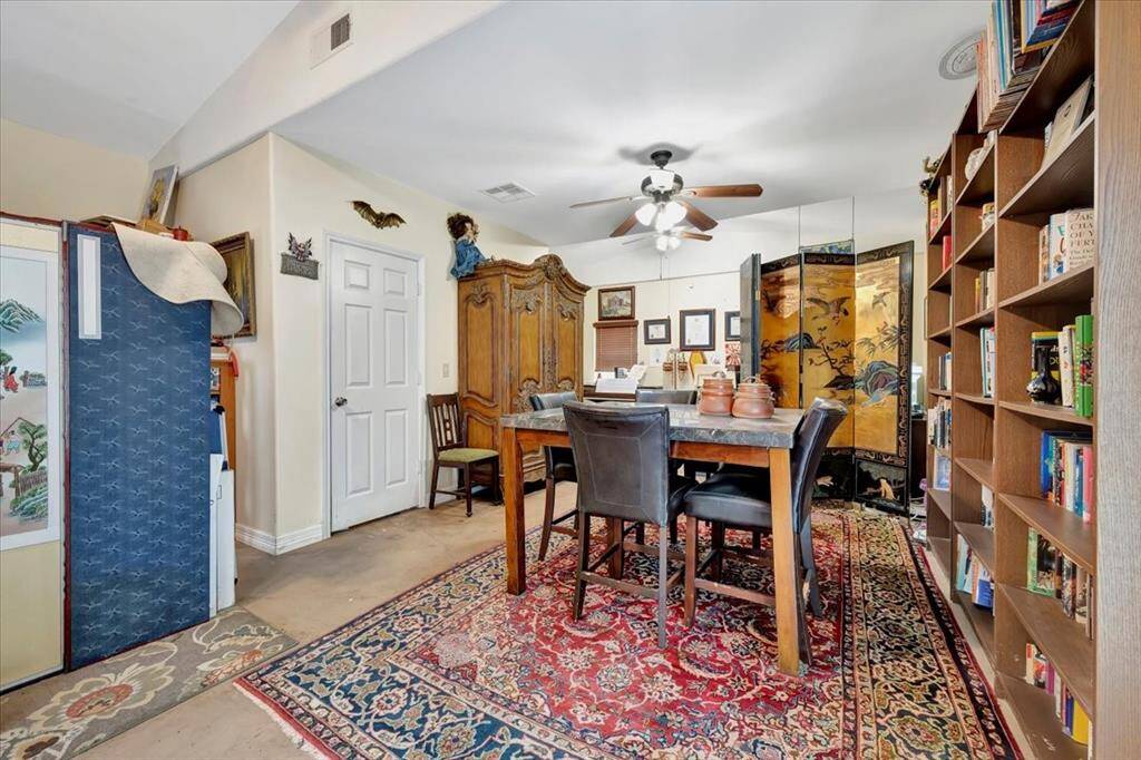 Pool house has plenty of room for multiple possibilities.