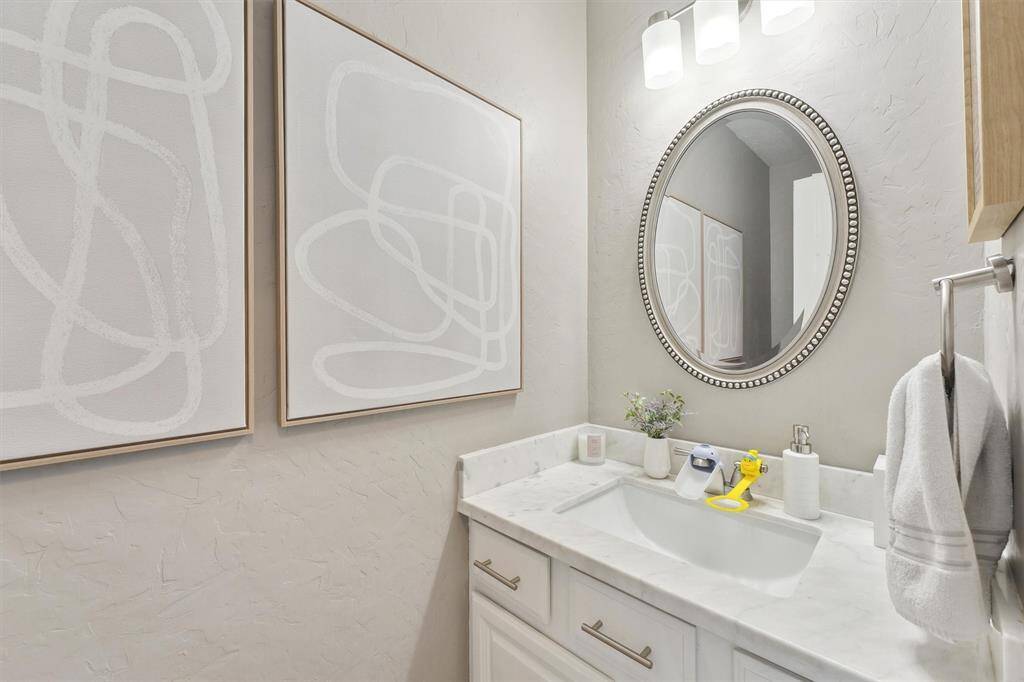 Half bathroom downstairs.
