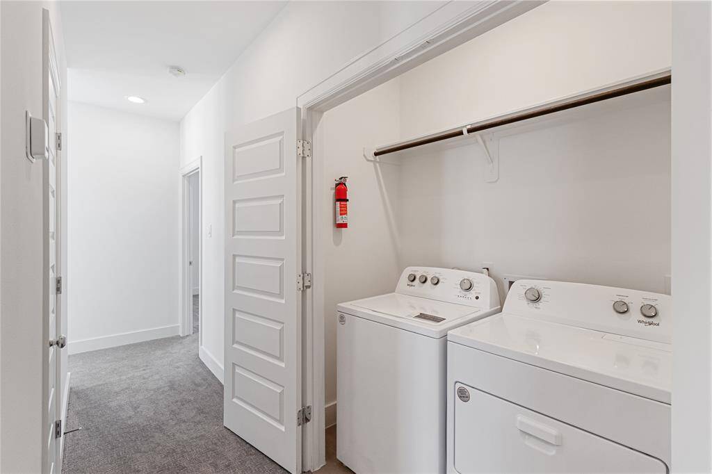 Full size washer/dryer comes with the home!