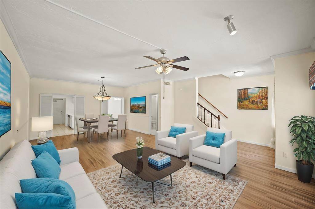 Beautiful, low-maintenance tile flooring extends throughout the home, offering both style and durability for everyday living. - virtually staged