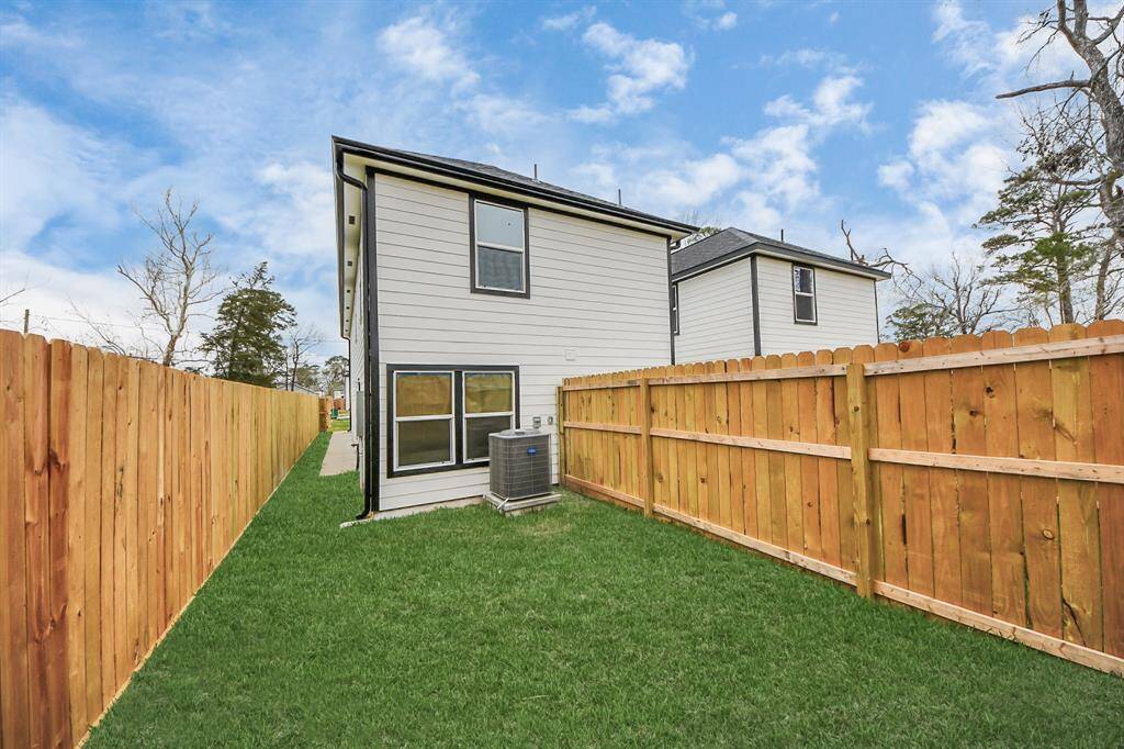 Step into the backyard.