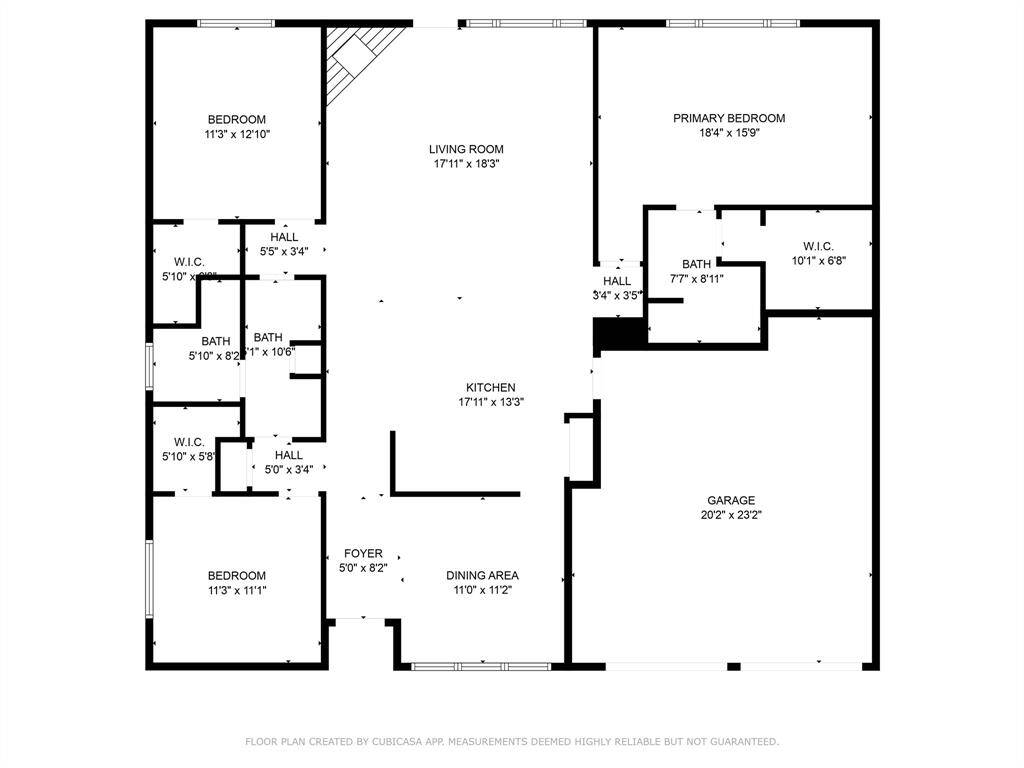 floor plan with dimensions