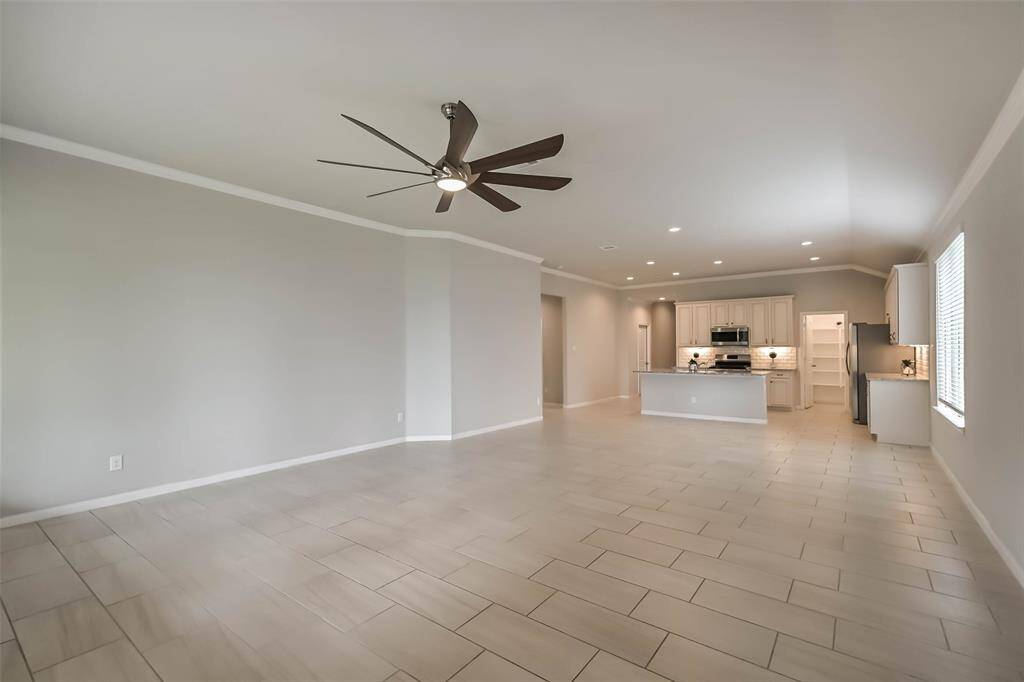 Open flowing floorplan.