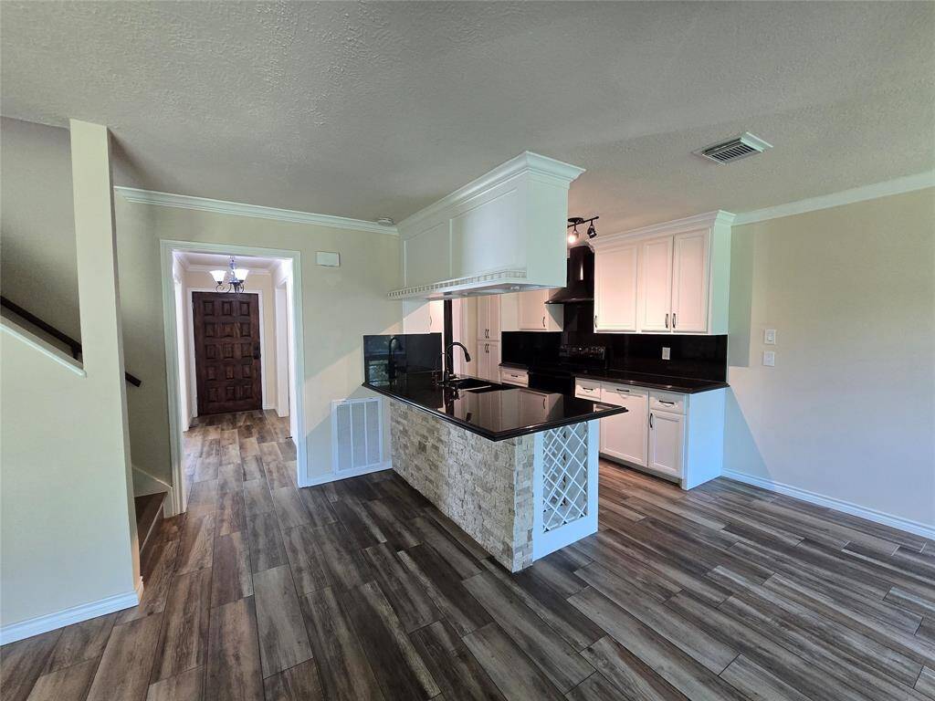 View of the kitchen from the living room