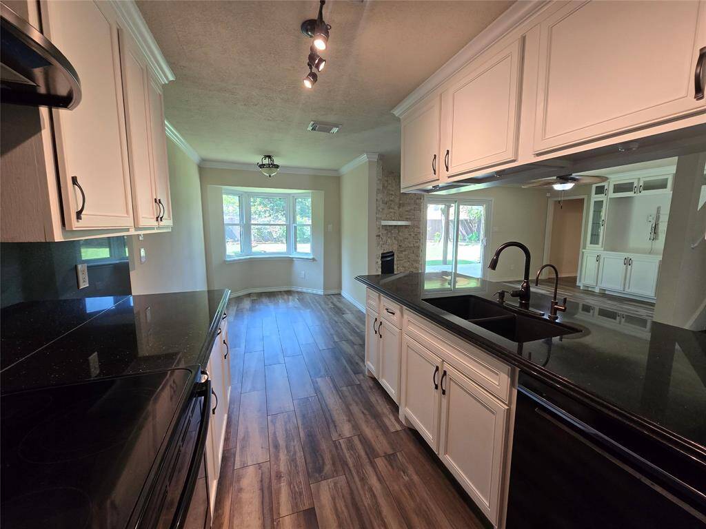 View of the kitchen from the formal dining