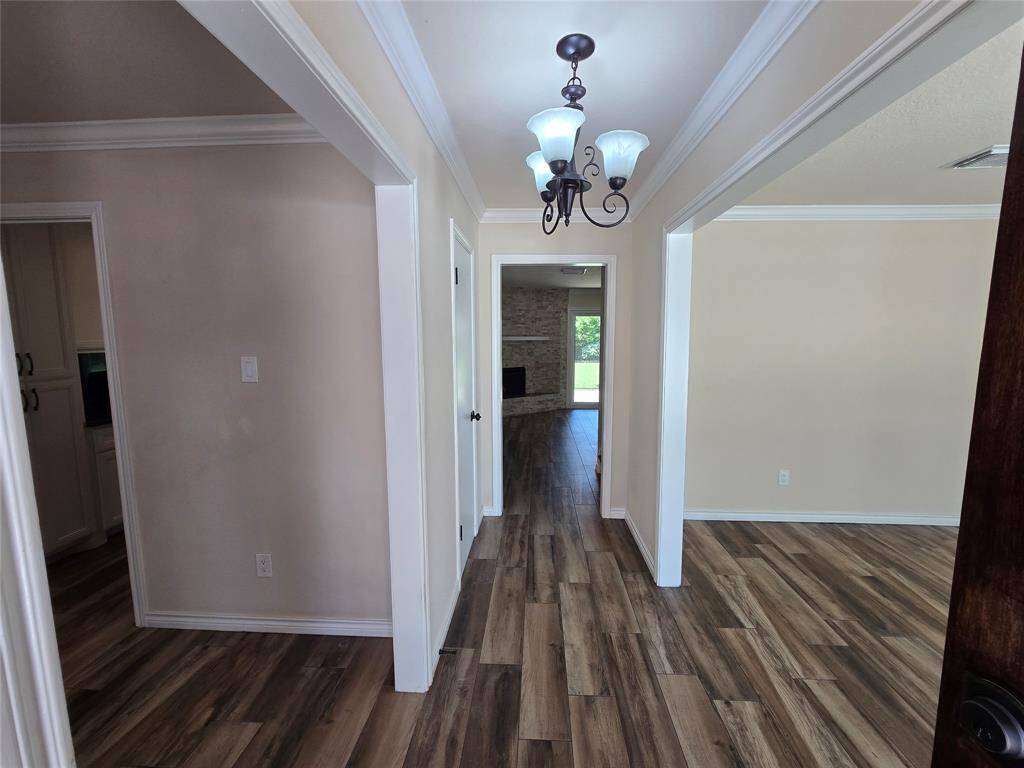 View from the front door to the inside of the house.