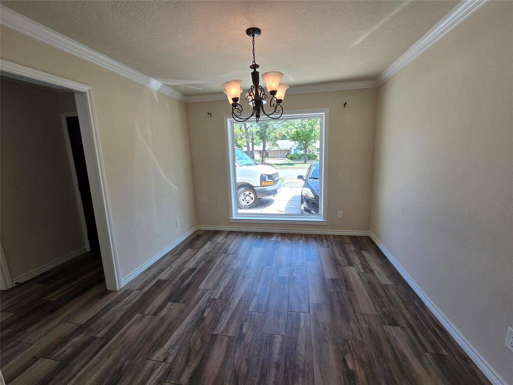 Another view of the formal dining room
