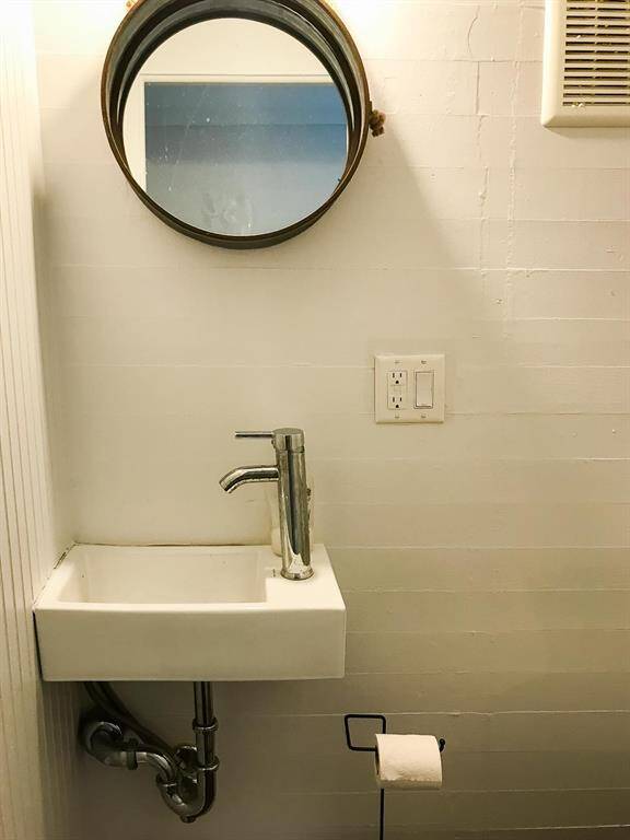 Half bath on ground floor