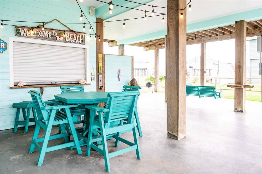The downstairs space is perfect for entertaining and enjoying the coastal breeze!
