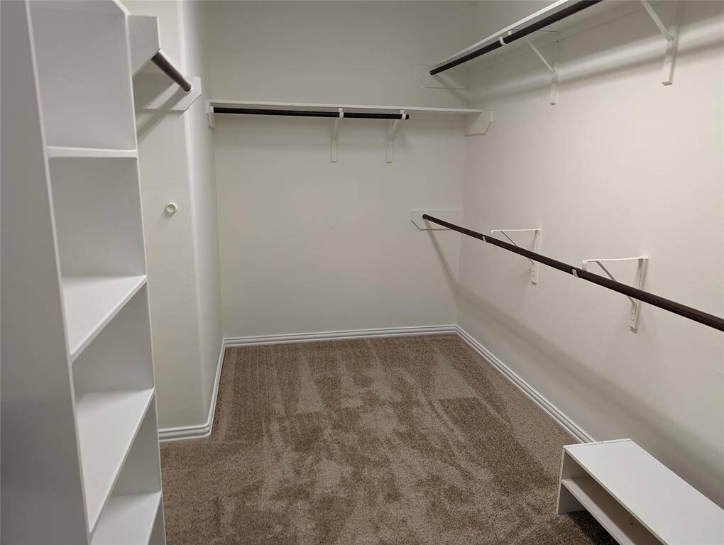 Primary walk in closet