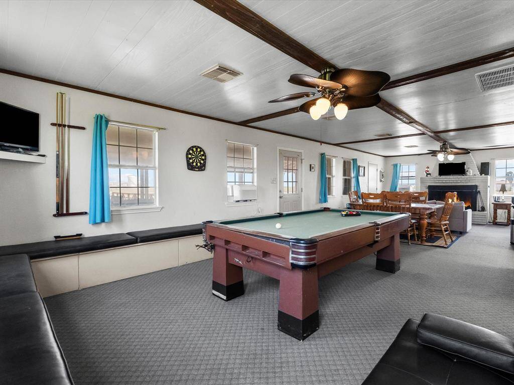 With a pool table to boot