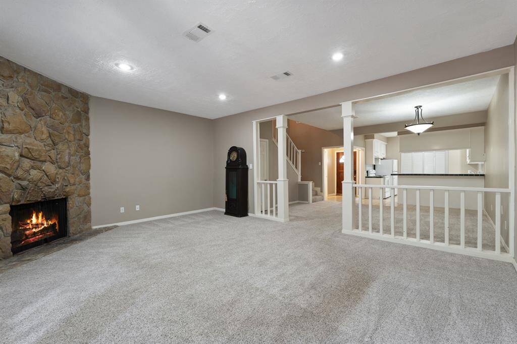 WARM and INVITING living area