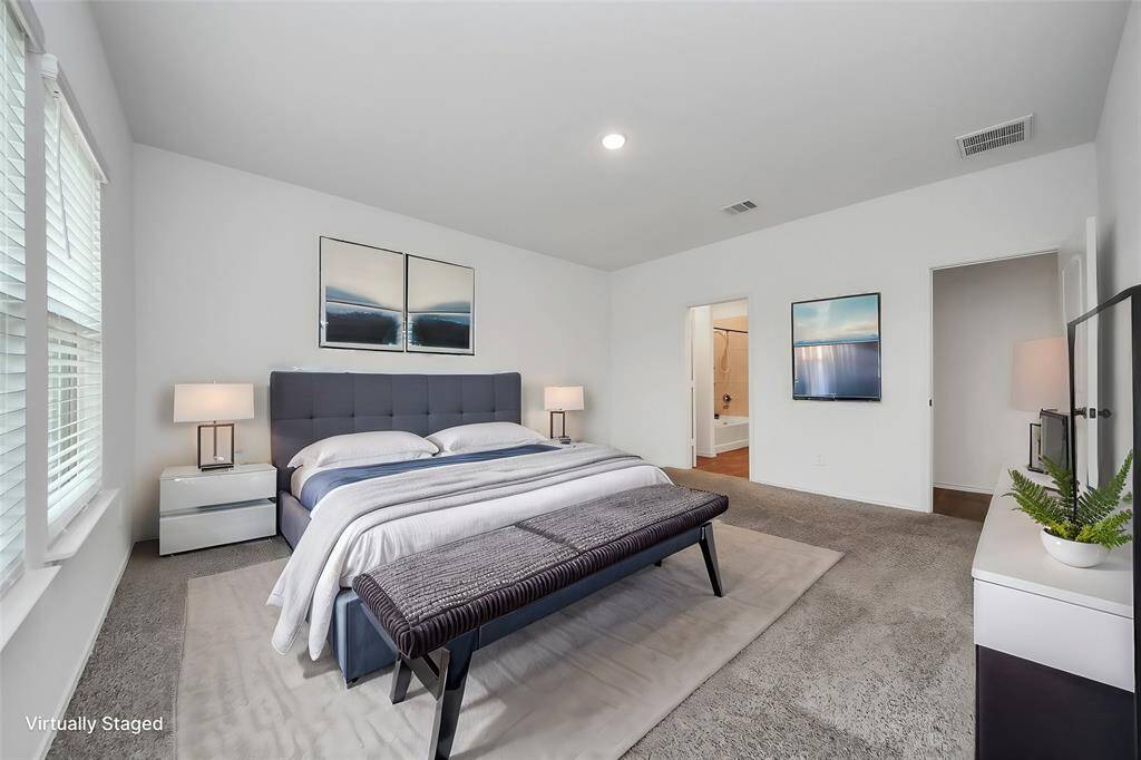 Primary bedroom**virtually staged**