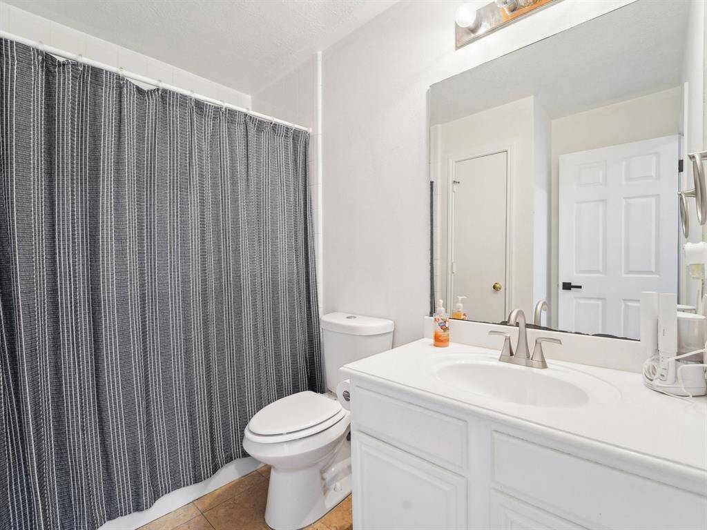 The Secondary Bathroom has ample space.