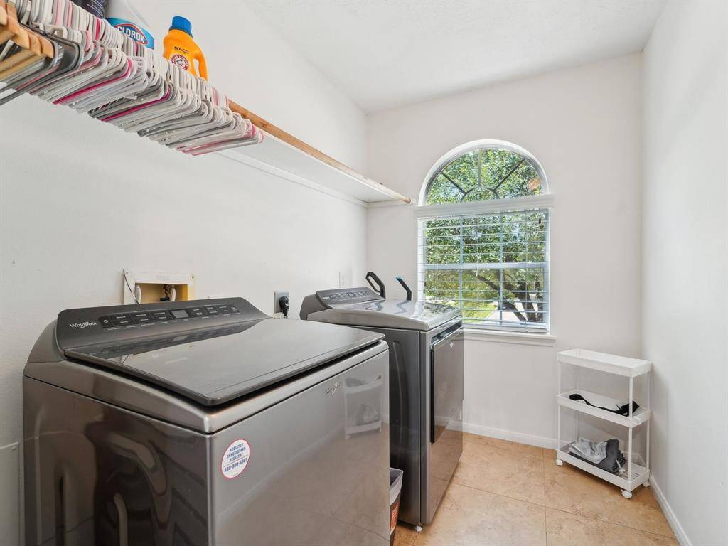 No need to lug laundry up and down the stairs, the laundry room is located on the 2nd floor with the bedrooms!