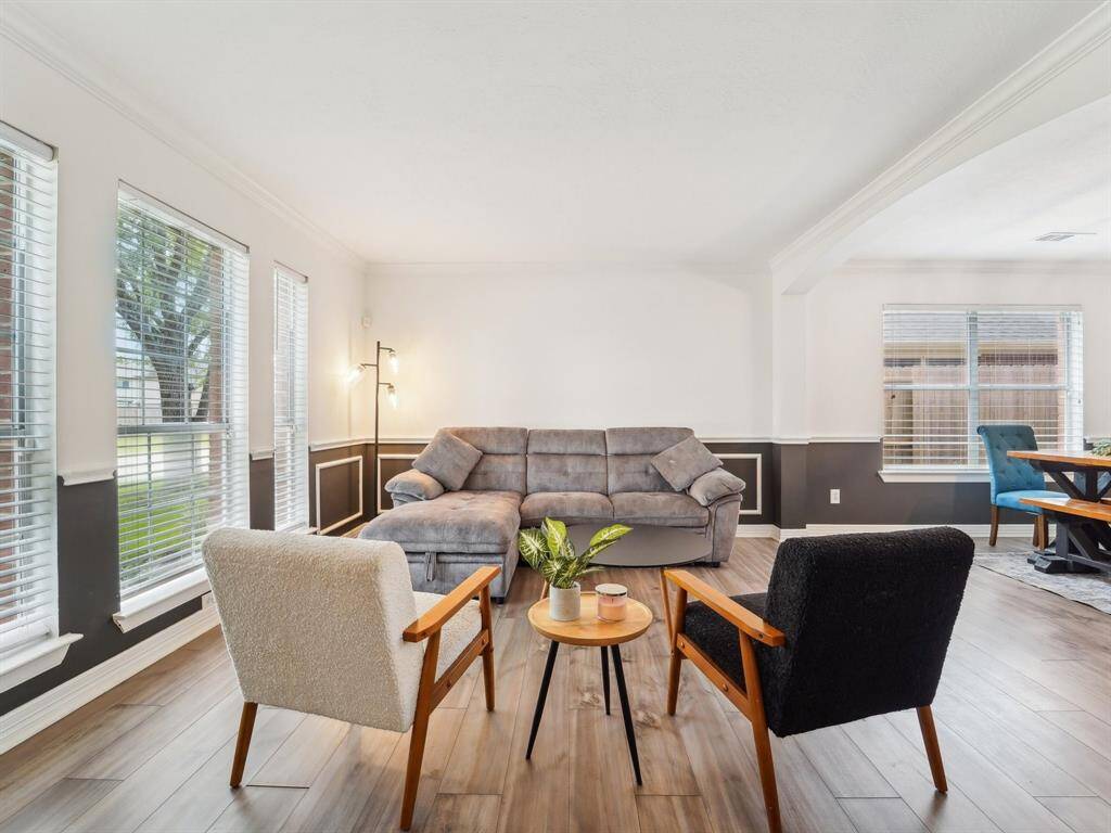 Beautiful vinyl plank flooring extends throughout most of the 1st floor.