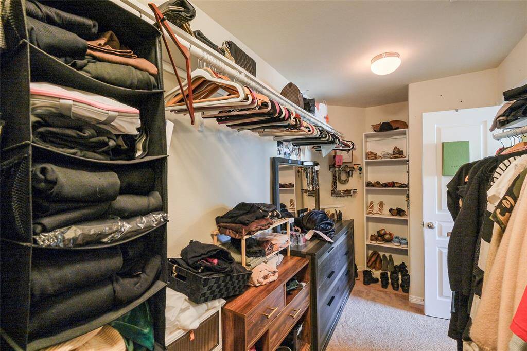 Generous walk in closet, completes the primary retreat.