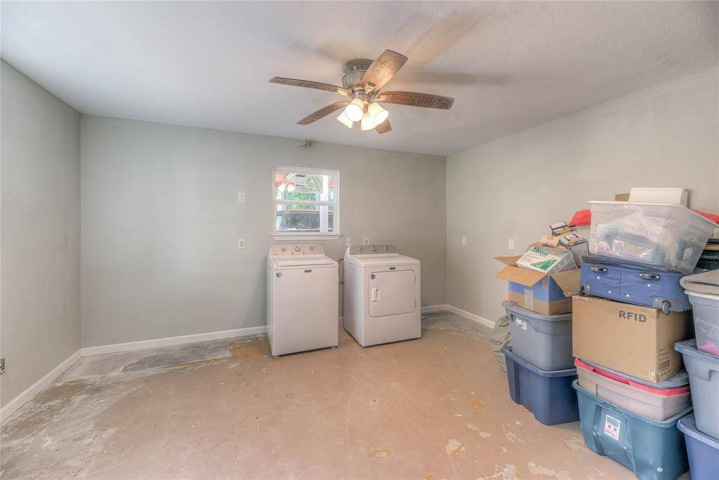 Utility room downstairs of main home