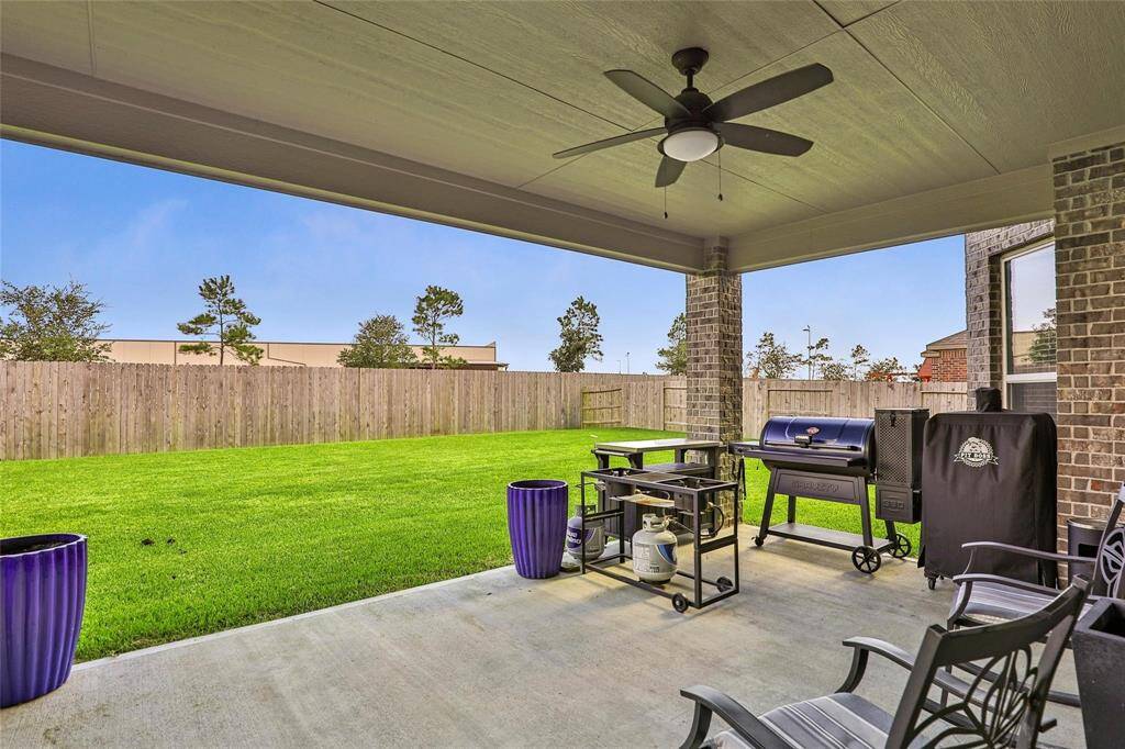 Covered back patio