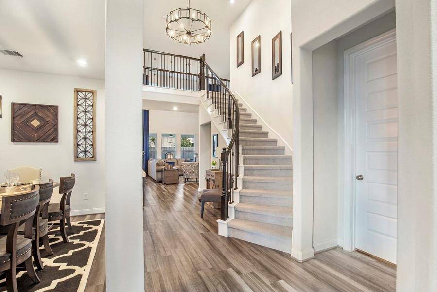 Entry way with gorgeous staircase