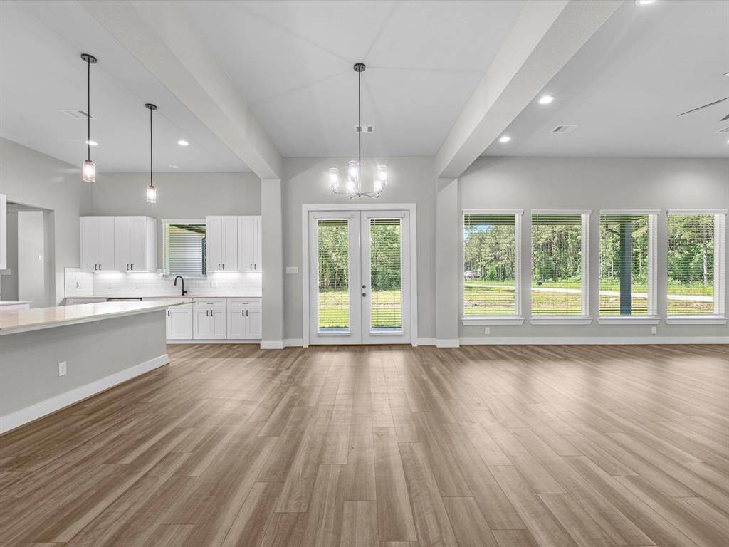 Luxury Vinyl Plank flooring stretching throughout the living areas