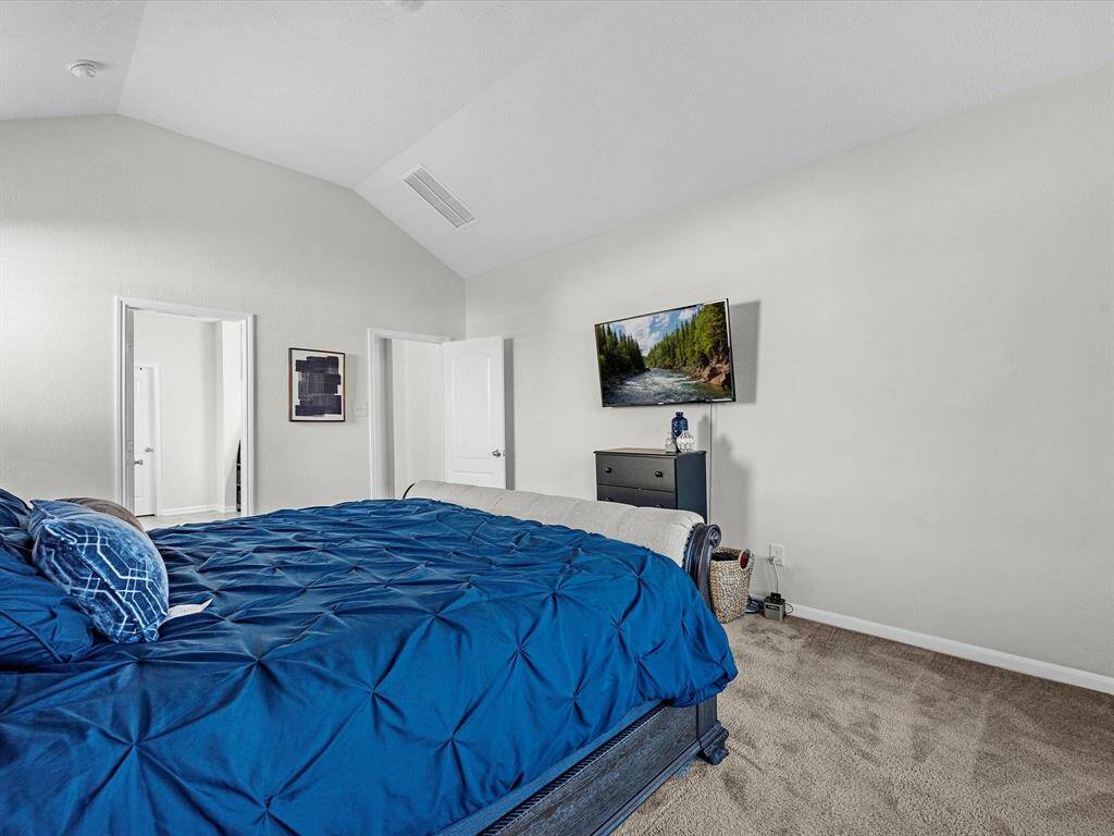Primary bedroom is downstairs with everything you'd expect.