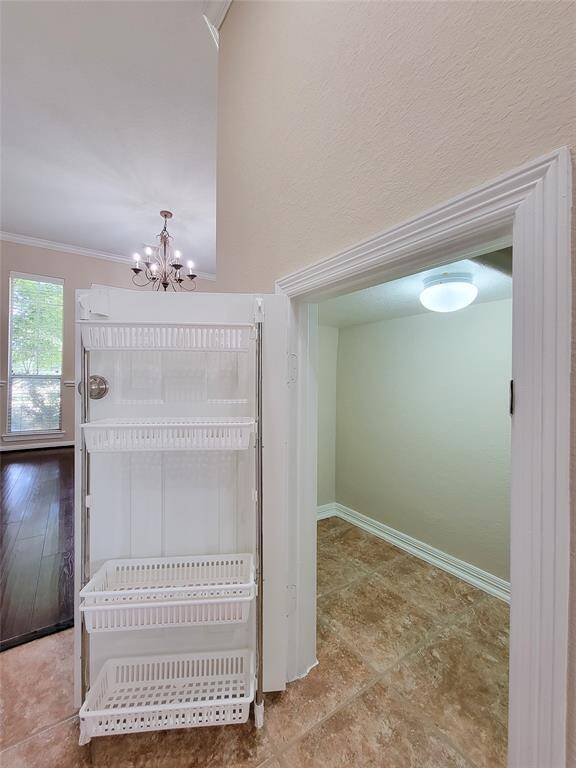 Pantry with storage space.