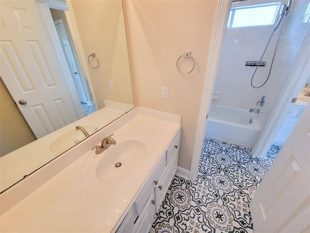 Updated Bathroom # 3 (Jack & Jill set-up).Partial view.