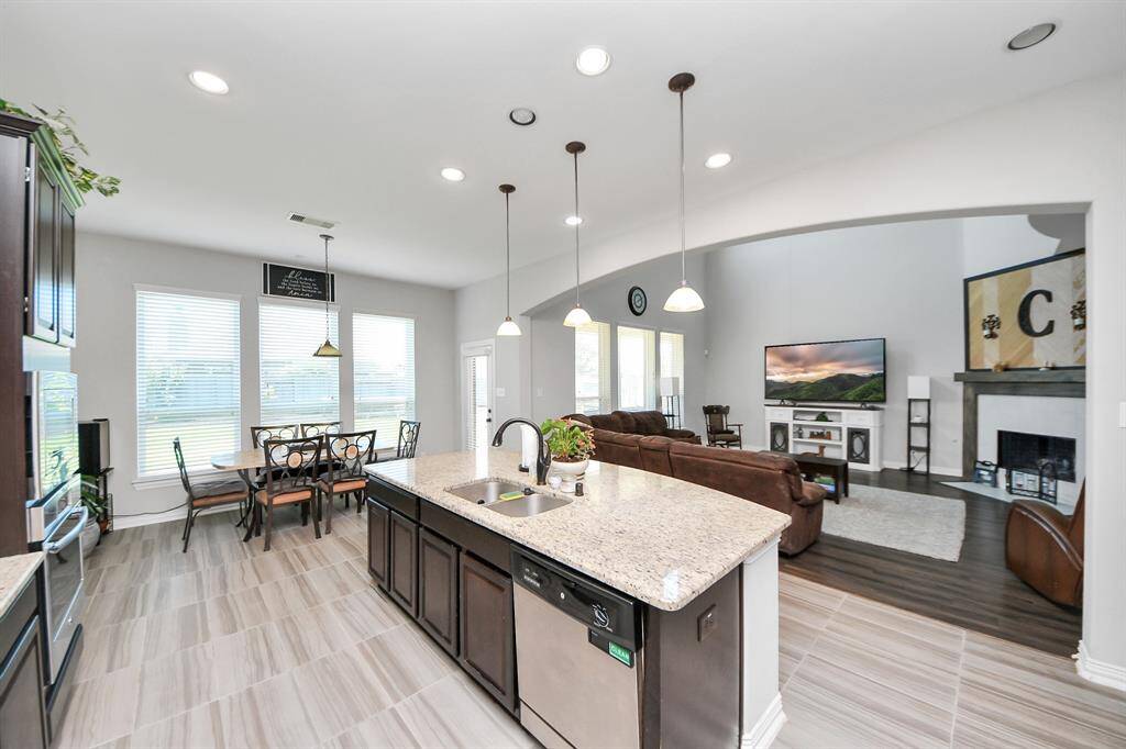 Kitchen open to livingroom