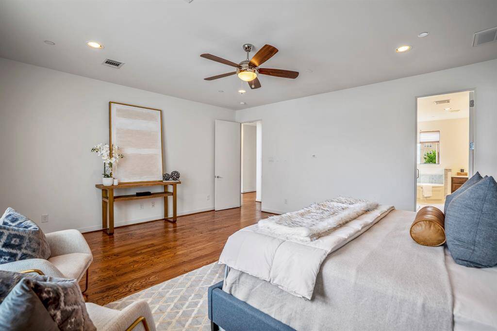 A different view of the primary suite.