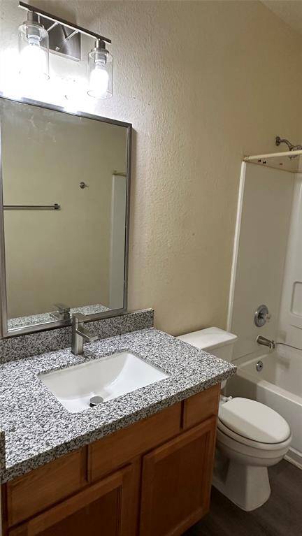 Second bathroom with new light fixture