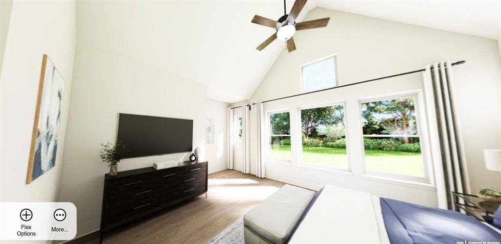 EXAMPLE PHOTO:  Huge windows, cathedral ceiling all enhance the beauty of this beautiful and spacious Master suite.
