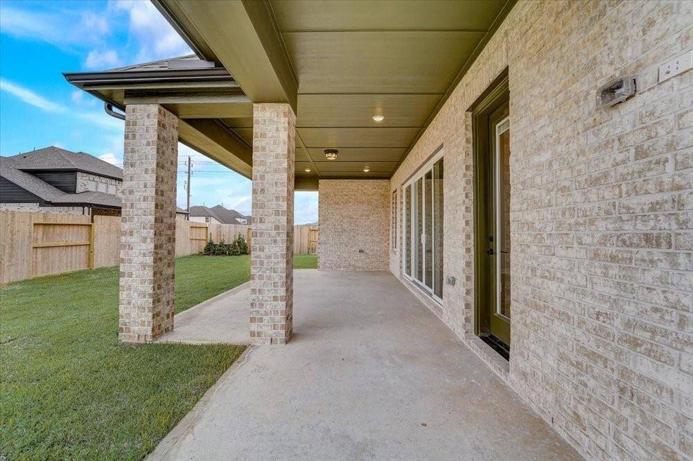 EXAMPLE PHOTO: Another view of extended covered patio