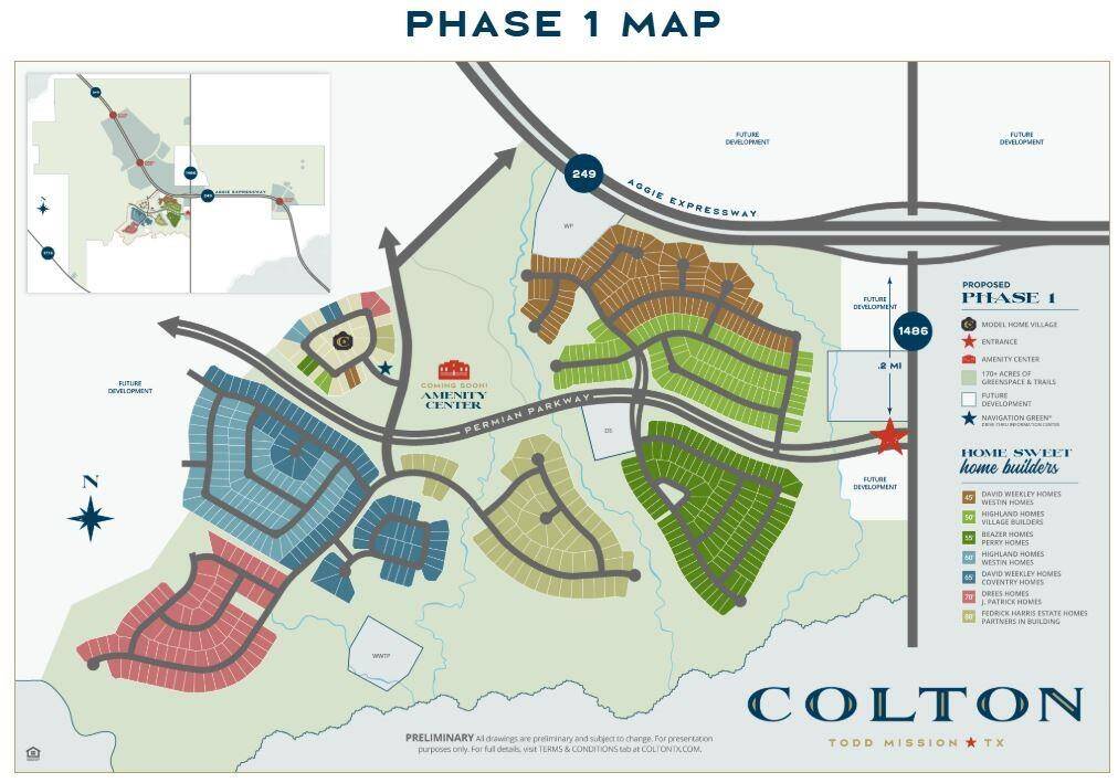 Colton is a NEW Master Planned Community in Todd Mission/Magnolia area!  Easy access to Hwy 249 and half way between Houston and College Station!