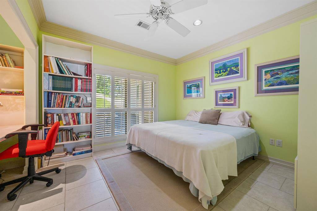 Middle Bedroom can double as a bunk room or office space.