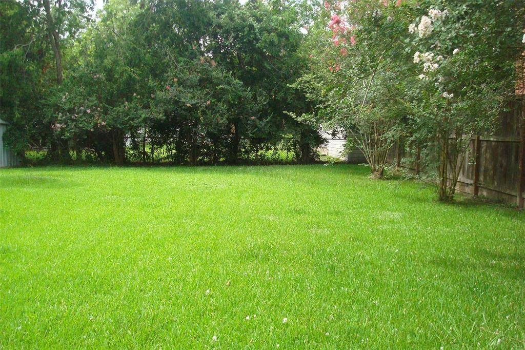 Another view of the backyard of this lot.