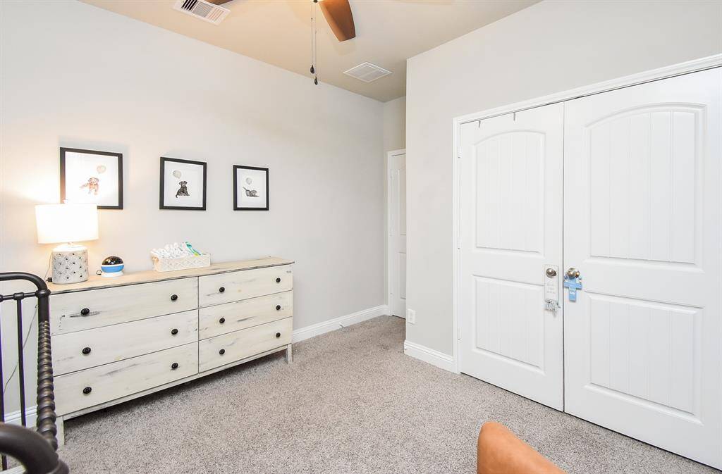 Second view of the nursery. Large closet.