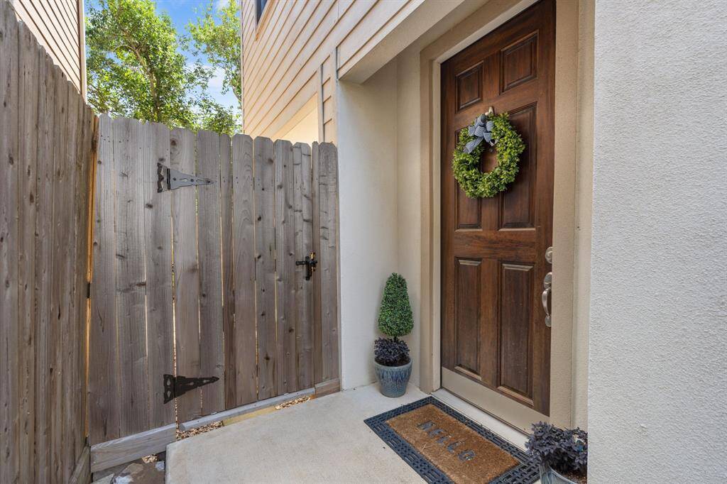 Private courtyard entrance.