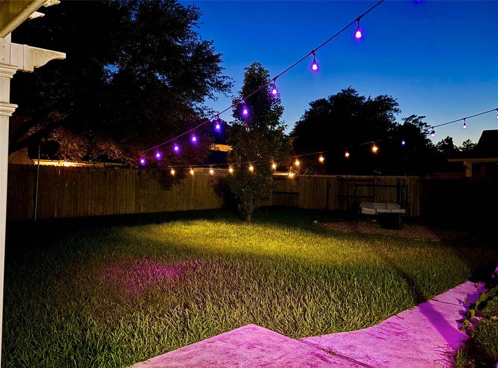 Backyard lighting provides the accent to a great outdoor experience