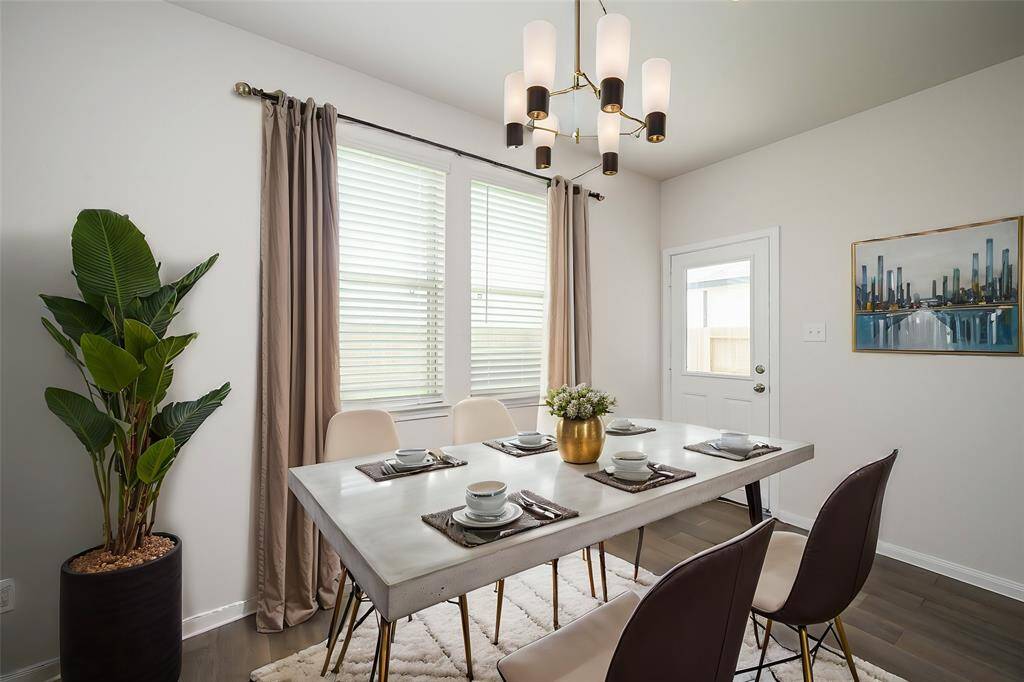 Step into this inviting dining space.