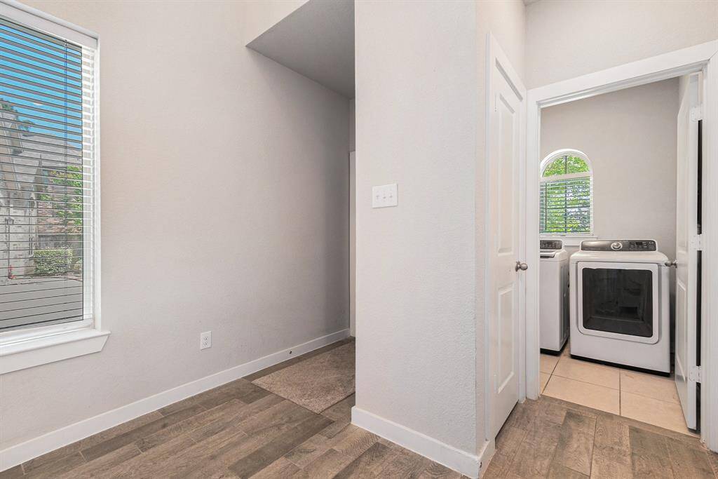Entryway and laundry room