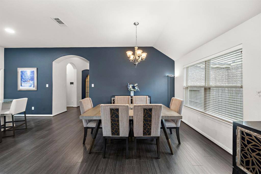 Spacious dining area perfect for gatherings.
