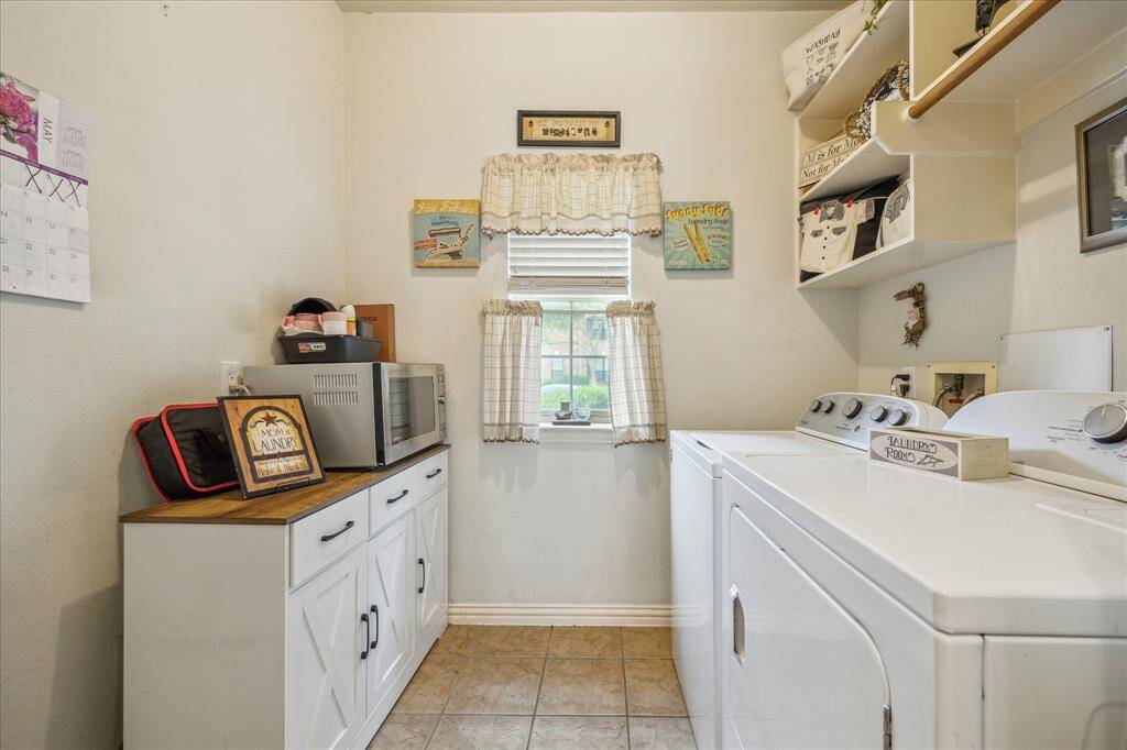 Spacious Inside Utility Room.  Bonus ~ Washer & Dryer Included!!!
